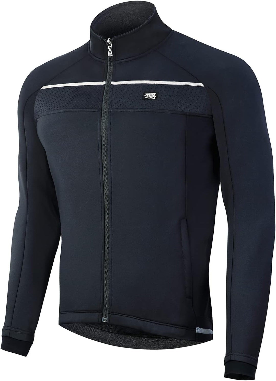 Souke Sports Fahrradjacke Herren Winter Thermo Radjacke Winddichte & wasserdichte mit Reflektierende