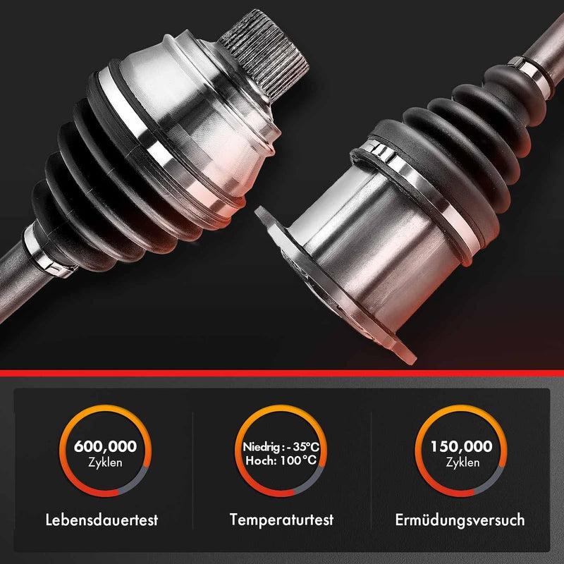 Frankberg Antriebswelle Vorne Rechts Kompatibel mit A3 8L1 1996-2003 B.o.r.a 1J2 1J6 1998-2005 Golf