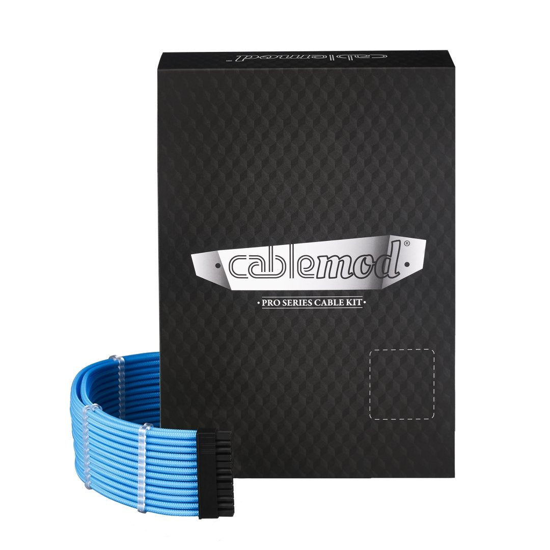 CableMod PRO ModMesh C-Series AXi, Hxi, RM Cable Kit - Light Blue Blau, Blau