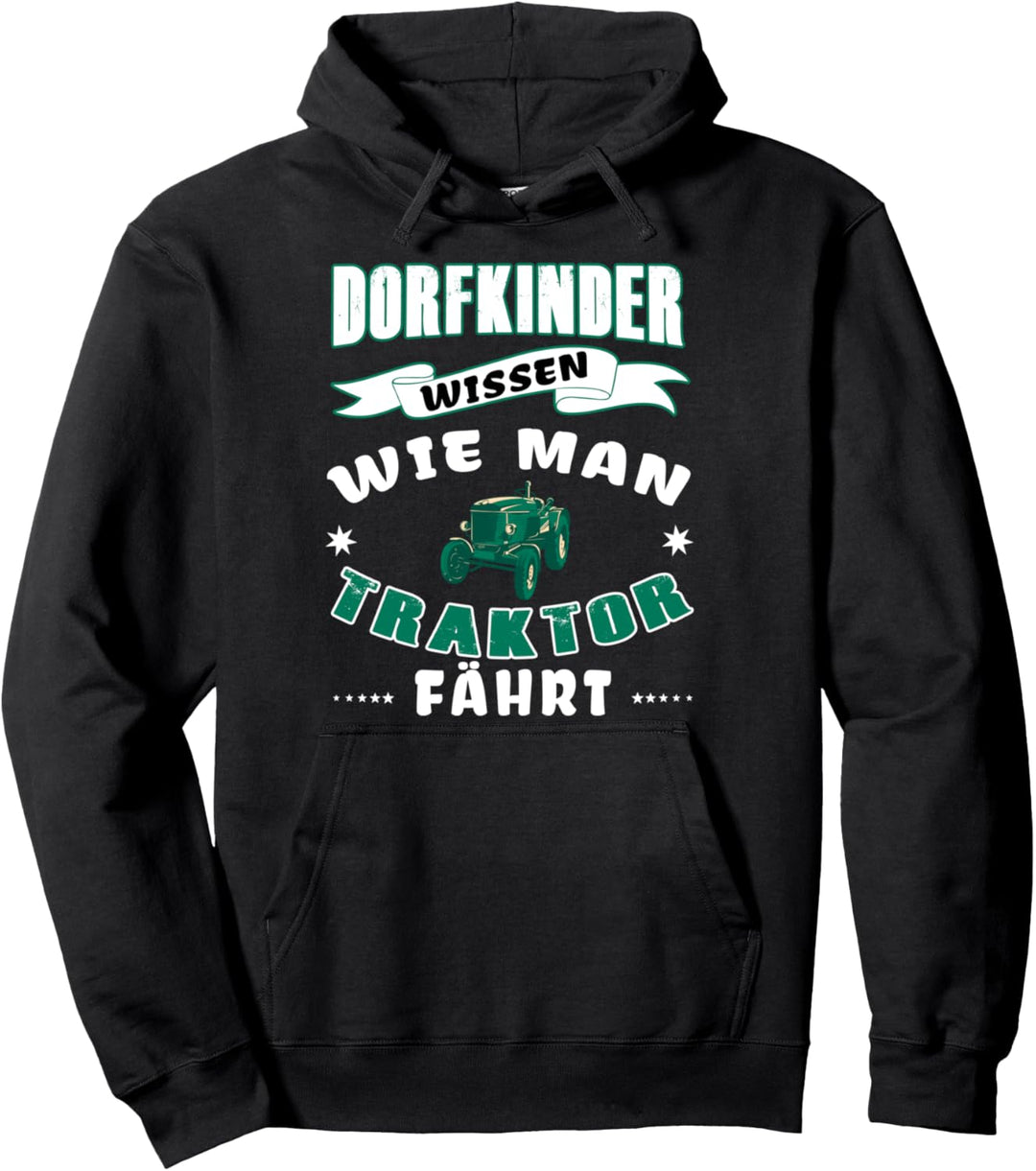 Dorfkind und Landjugend Geschichten - Dorfkinder Traktor Pullover Hoodie