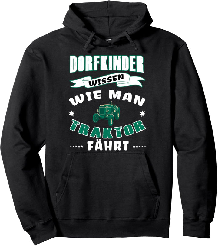 Dorfkind und Landjugend Geschichten - Dorfkinder Traktor Pullover Hoodie