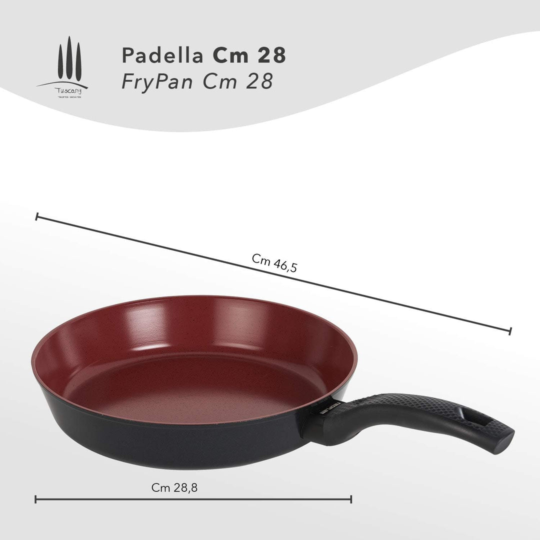 Antihaft-Pfanne, 28 cm, Induktions- oder Flammen-Pfanne, natürliche Beschichtung mit 5 Schichten, se