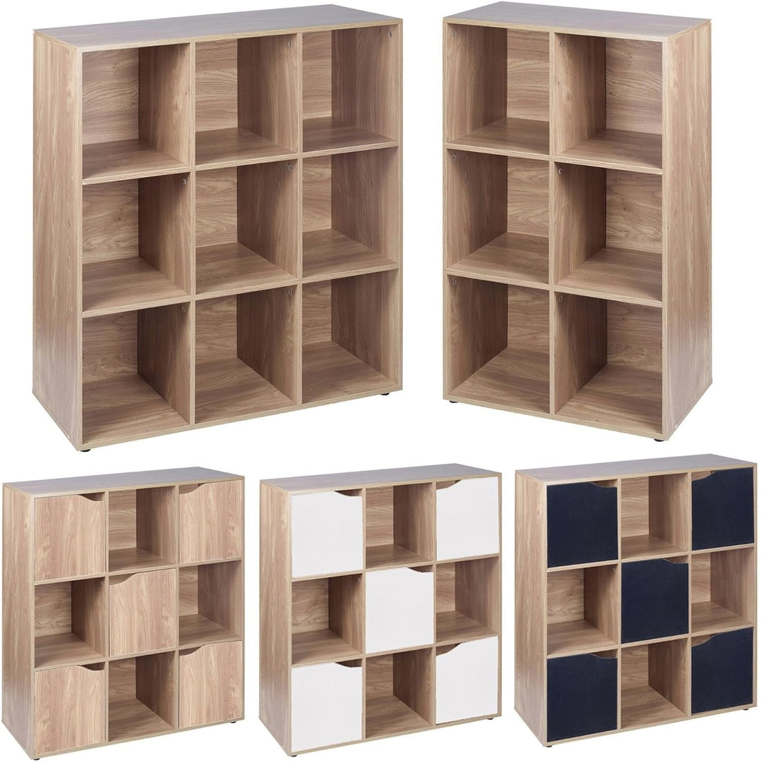 URBN Living Modulares Bücherregal aus Holz, 6 Würfel, Eichenholz-Effekt 6 Cube Unit Ohne Türen., 6 C
