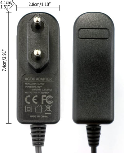 ENJOY-UNIQUE 4V 2A Adapter Ladegerät Netzteil Ladekabel kompatibel mit WAHL Rasierer Trimmer Cordles