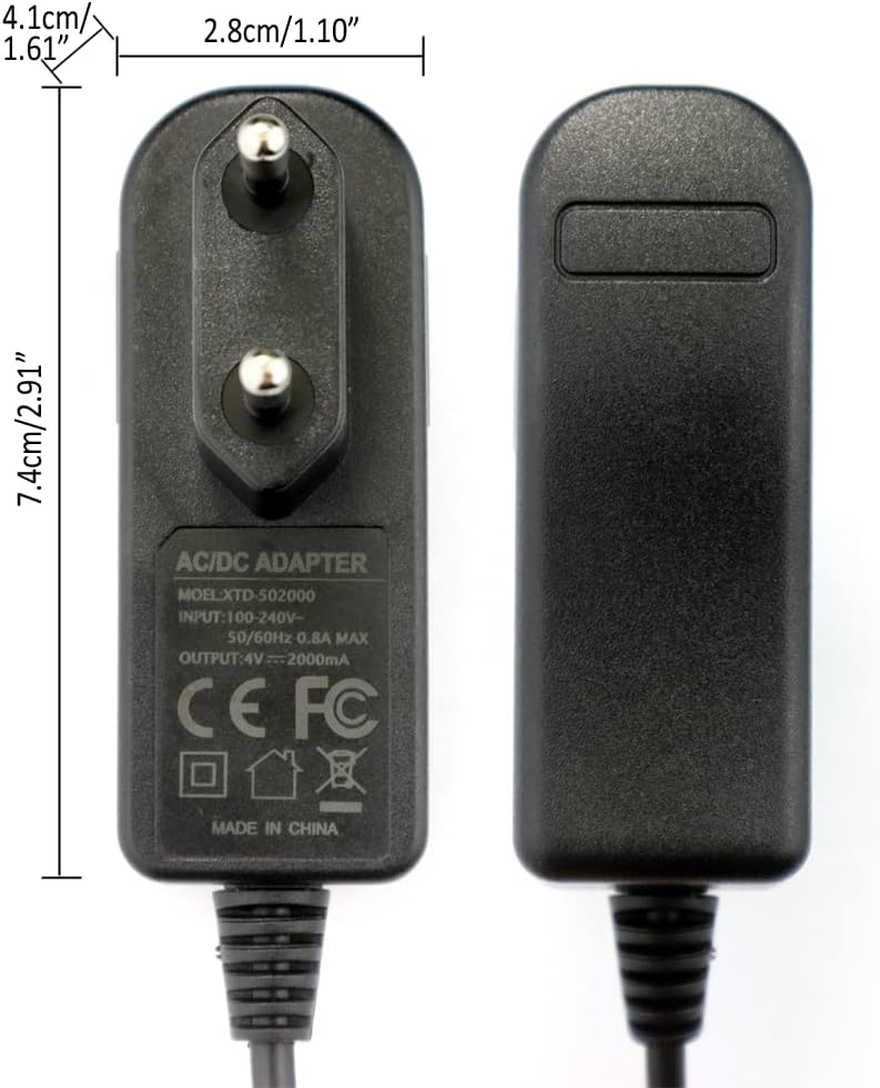 ENJOY-UNIQUE 4V 2A Adapter Ladegerät Netzteil Ladekabel kompatibel mit WAHL Rasierer Trimmer Cordles