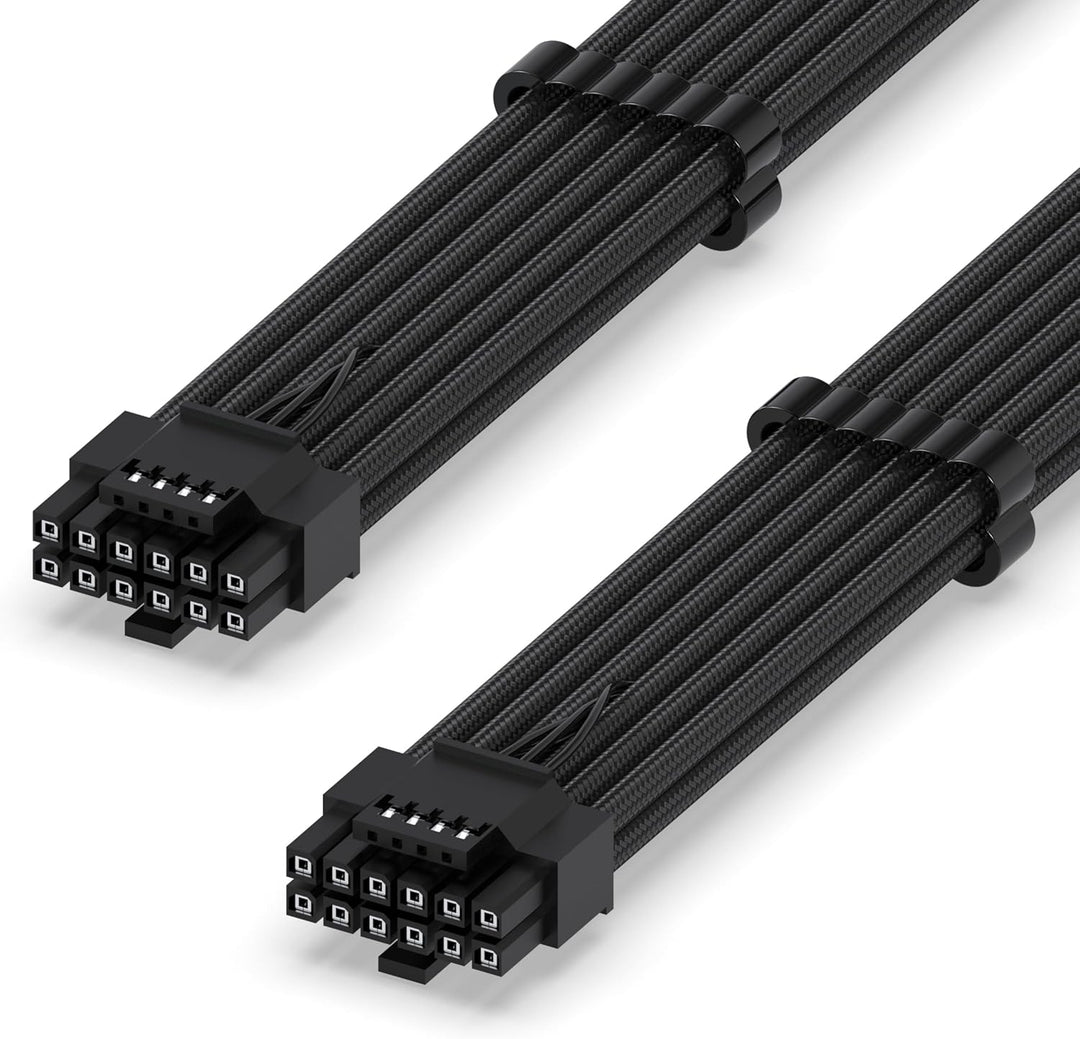 EZDIY-FAB 16AWG PCI-e 5.0 12VHPWR PSU Sleeved Kabel,600W 12+4 Pin Stecker auf 12+4 Pin Stecker Kabel