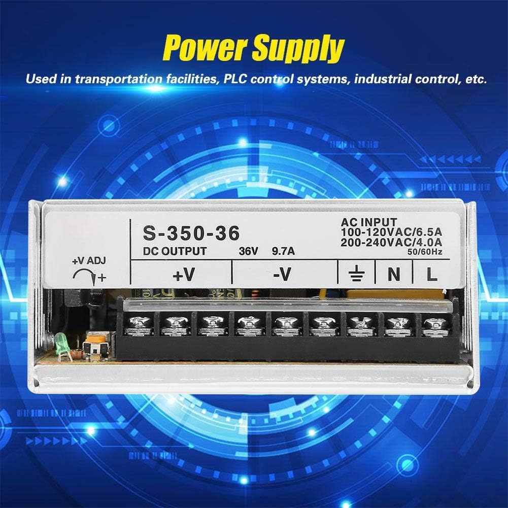 Vikye Netzteil, S-350-36 Schaltnetzteil 36V 350W Sicherheitsüberwachung Industrielles Wechselstromne