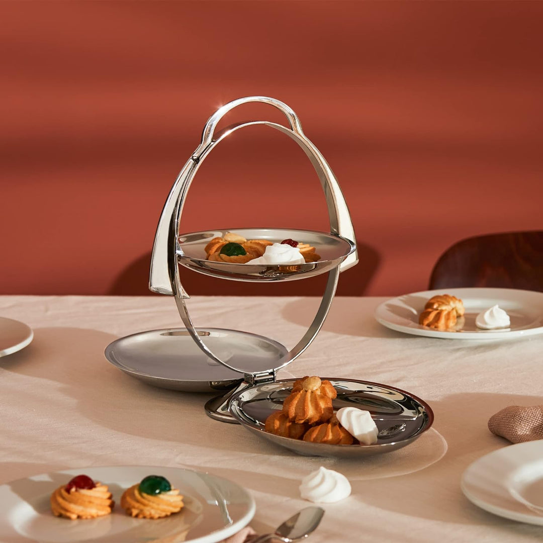 Alessi Anna Gong AM37 Etagere, Edelstahl, 3,2 x 21 x 5,8 cm, Einheiten, 1.0 Single, Single