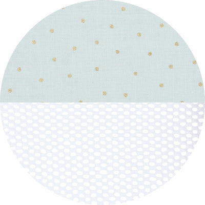 babybay Nestchen Mesh Royal passend für Modell Maxi, Boxspring, Comfort und Comfort Plus, mint Glitz