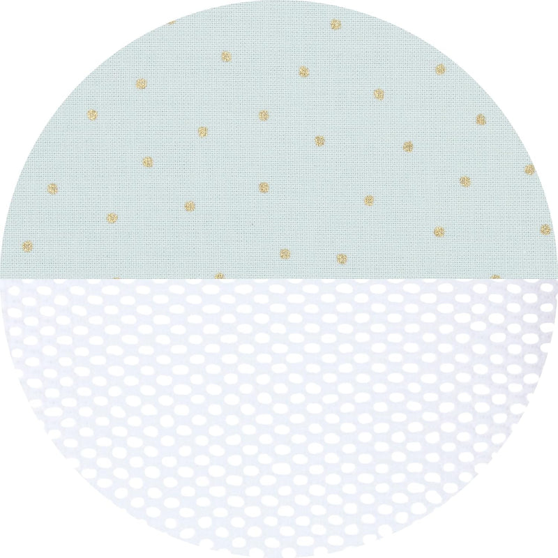 babybay Nestchen Mesh Royal passend für Modell Maxi, Boxspring, Comfort und Comfort Plus, mint Glitz