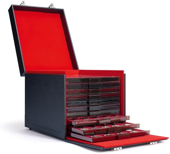 Leichtturm 303239 Münzkoffer MB Sammlerkoffer für bis zu 10 Münzboxen MB oder 6 Münzboxen XL - 328 x