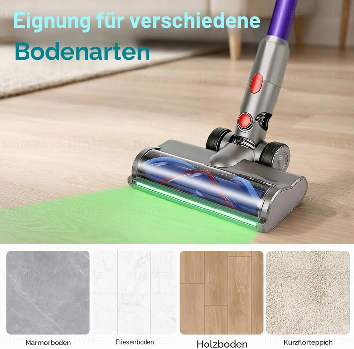 Bürstenkopf mit LED-Beleuchtung für Staubdetektionsfunktion,Kompatibel für Dyson Gen5 Detect Staubsa