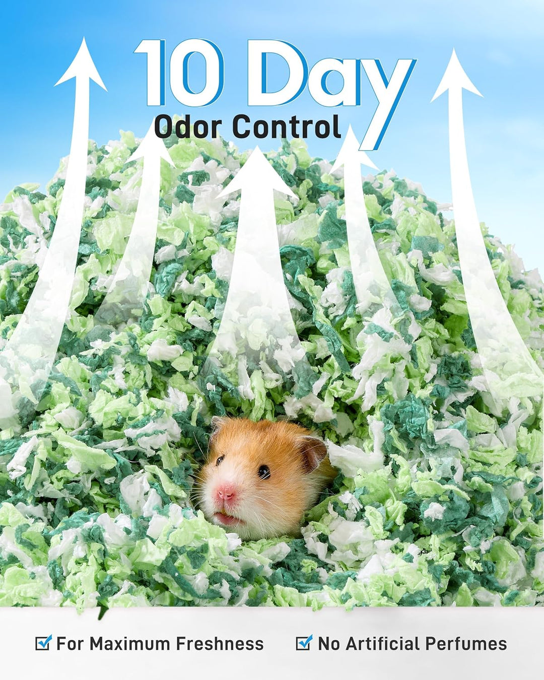 BUCATSTATE Hamsterstreu, 70 l, 99% staubfrei und geruchshemmend, Meerschweincheneinstreu, Naturpapie