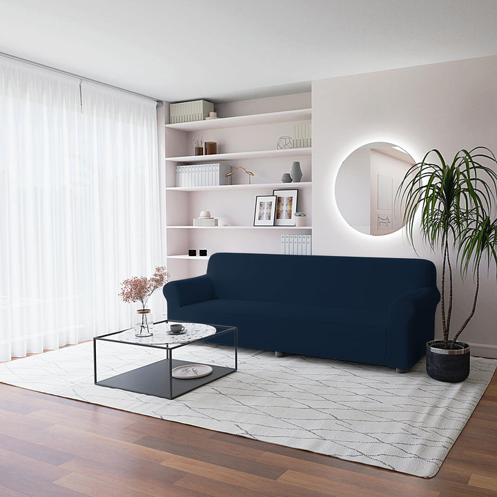 Italian Bed Linen Sofa-Schonbezug “Più Bello”, Dunkelblau, 4 PLÄTZE 4 PLÄTZE Dunkelblau, 4 PLÄTZE Du