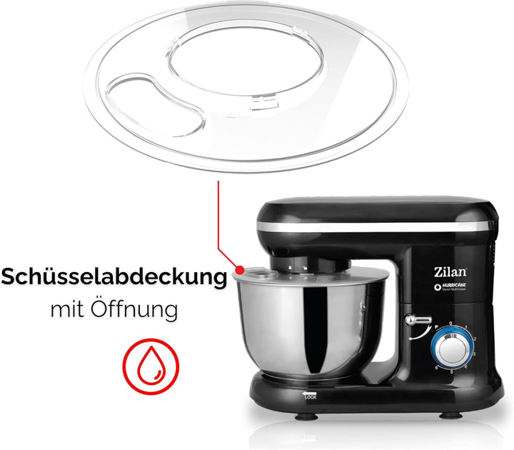 Elektrische Küchenmaschine Rührgeräte & Mixer Knetmaschine zum Backen Teigmaschine Schneebesen Rühr-