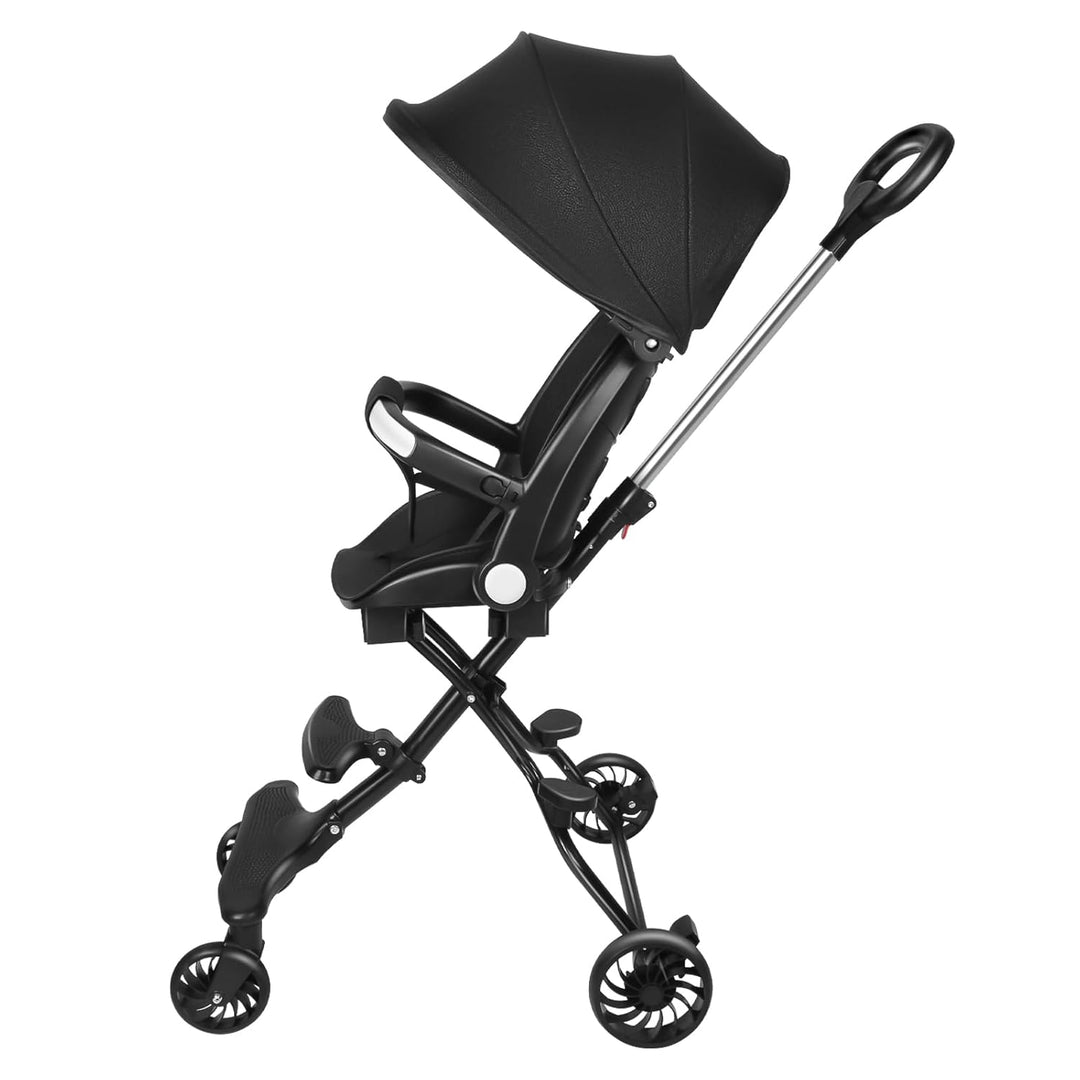 Reisekinderwagen für Kleinkinder, faltbar, mit bidirektionalem drehbarem Sitz, kompakt für Kleinkind