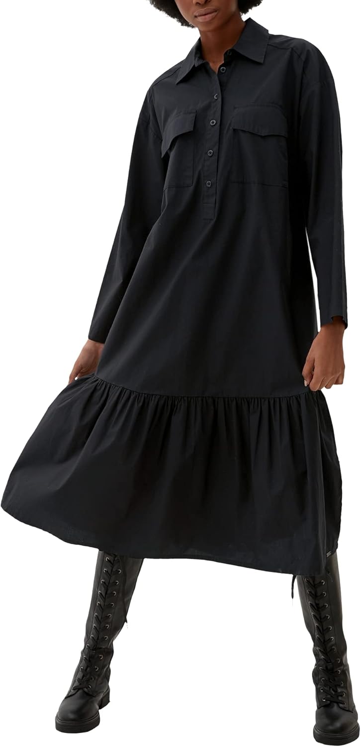 Q/S designed by Damen Kleid 42 Schwarz, 42 Schwarz