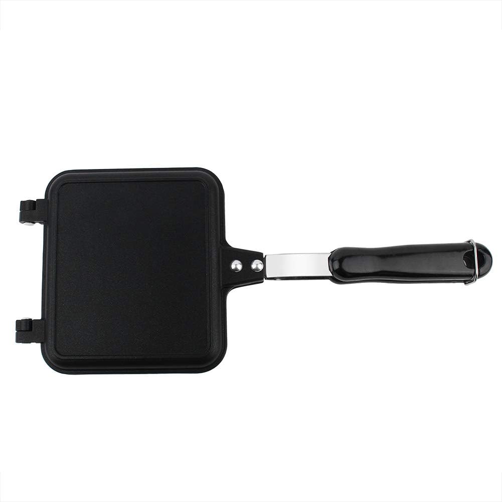 Pie Iron Campfire Sandwich Maker, doppelseitig, antihaftbeschichtet, Mountain Pie Maker, Gusseisen f
