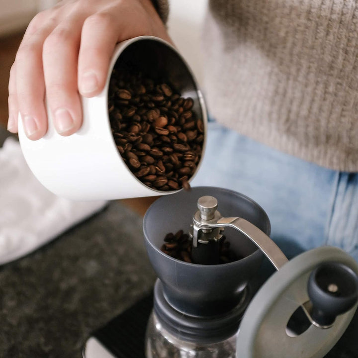 Fellow Atmos Vakuumbehälter für Kaffee und Lebensmittel 0.7 liter matt weiss, Transparent, Medium (0
