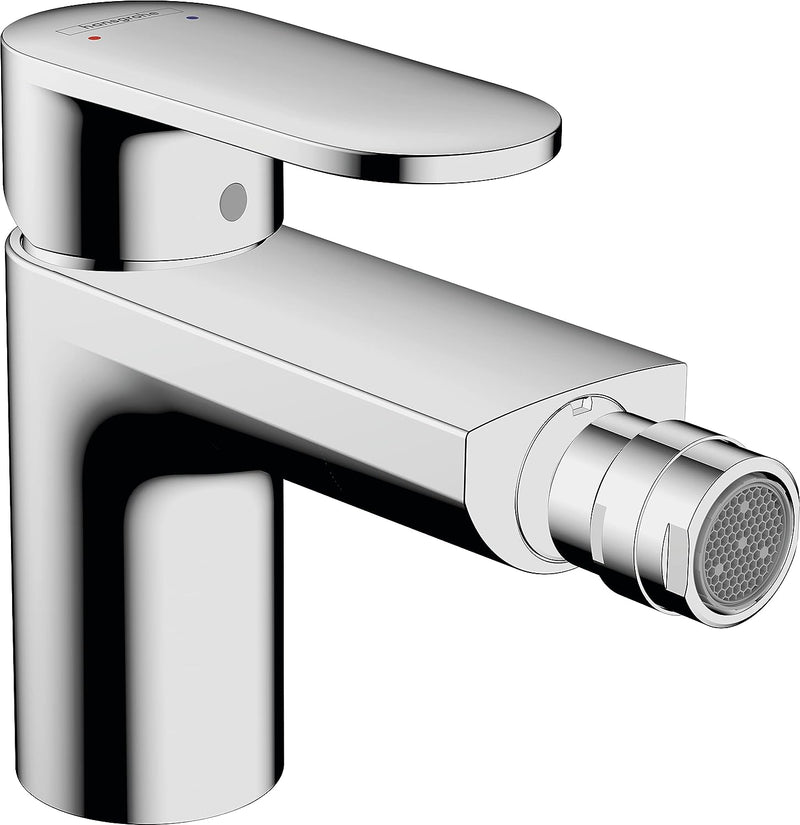 hansgrohe Einhebel-Bidetmischer Vernis Blend, Bidetarmatur mit Zugstange, wassersparend, Chrom, Chro