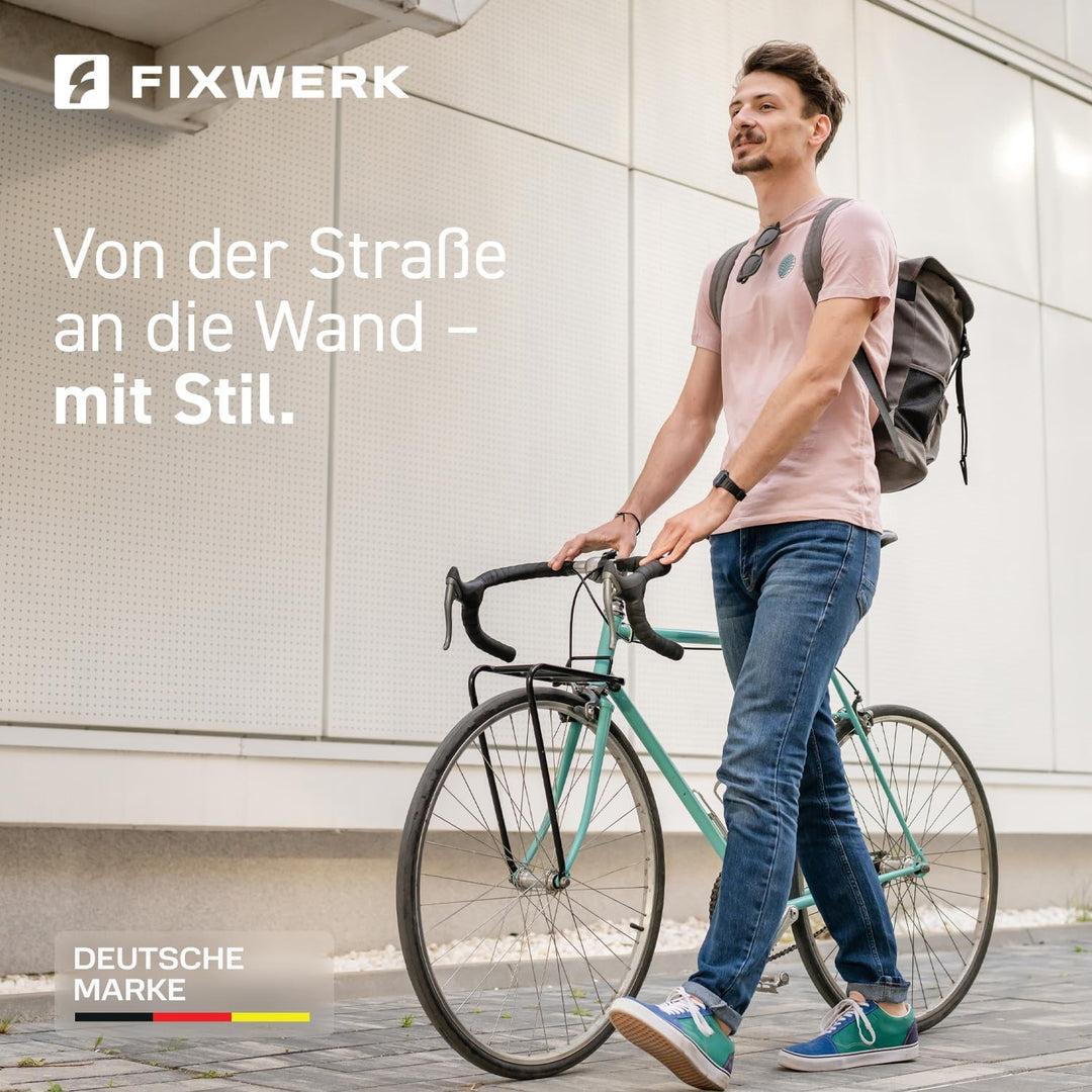 Fahrrad Wandhalterung inkl. fischer-Dübel | extra stark 30 kg Tragkraft | drehbar klappbar verstellb