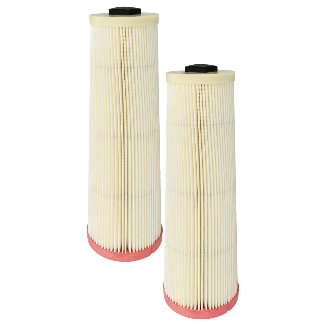 vhbw 2x Staubsaugerfilter Ersatz für Dustcontrol 42027 für Staubsauger | HEPA-Filter Orange Weiss