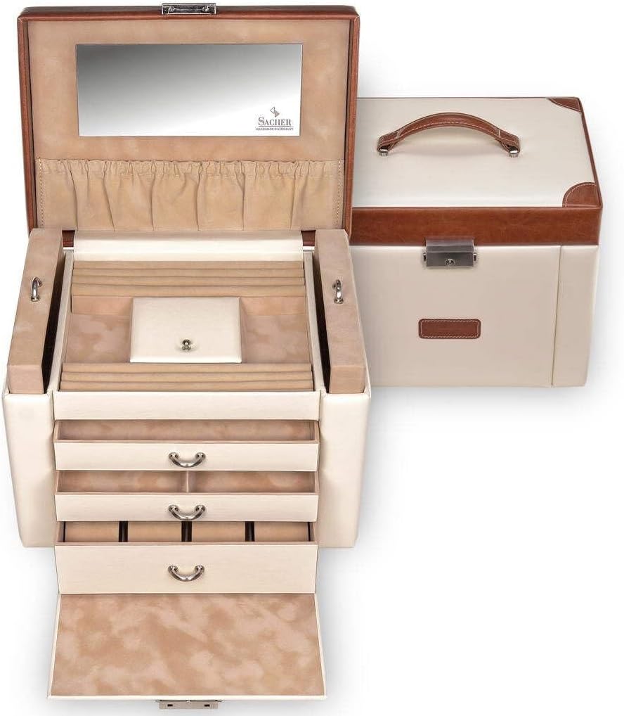 SACHER Schmuckkasten Maxima travel/cream, Cream