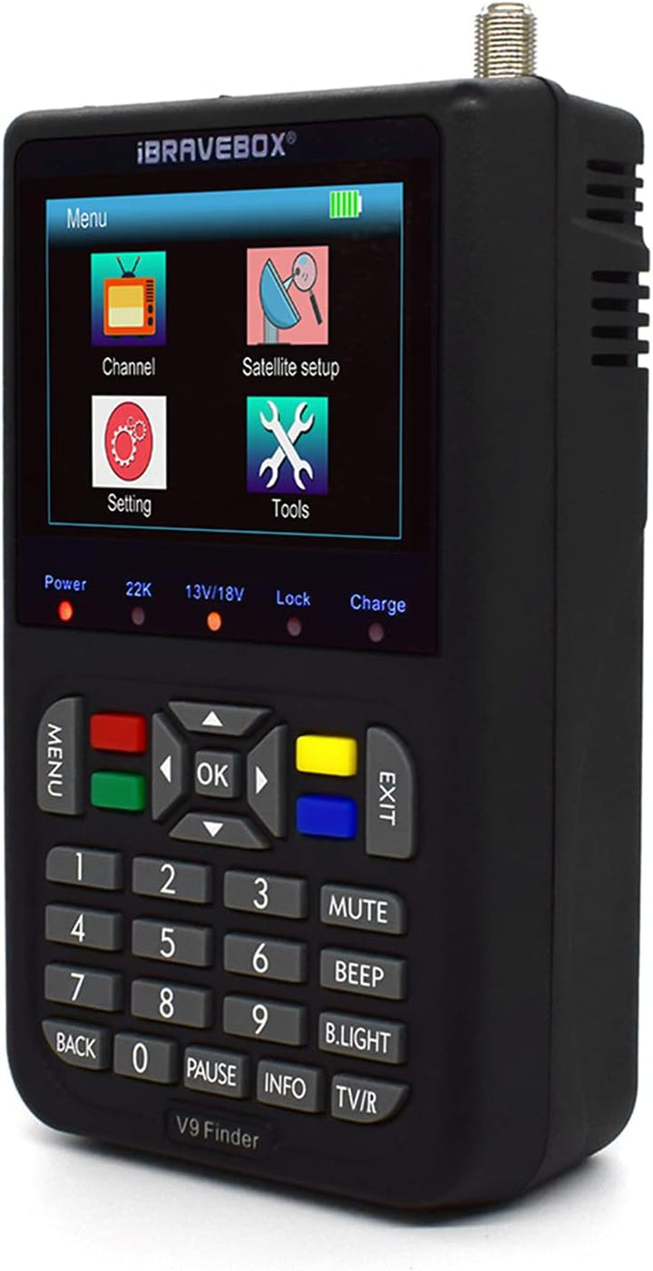 Satelliten Finder, VISLONE V9 Satelitenfinder Meter Digital Sat Messgeräte, Satellitensucher 3,5-Zol