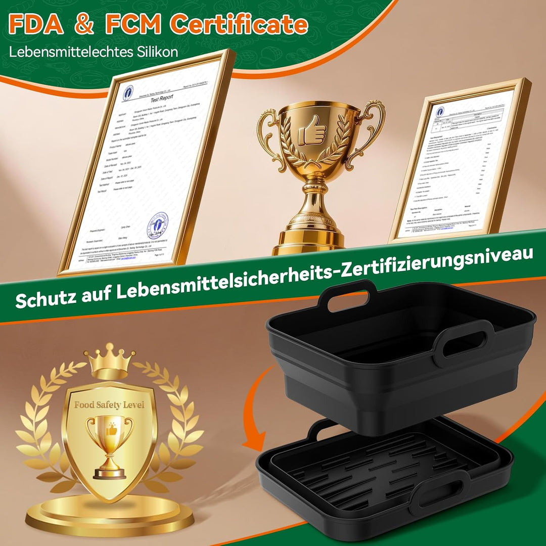 27 Artikel Heissluftfritteuse Zubehör für Ninja 9.5L Air Fryer DZ400EU, DZ400EUSTGD/AF400EU, AF400EU