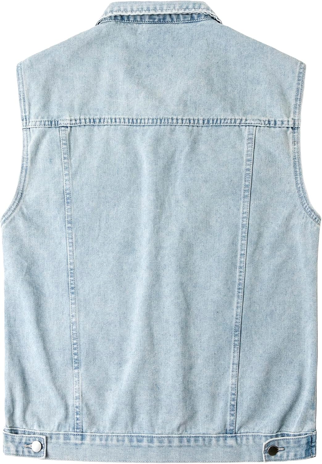 KTWOLEN Herren Outdoor Weste Casual Jeansweste für Freizeit Ärmellose Denim Weste Jeans Weste für Mä