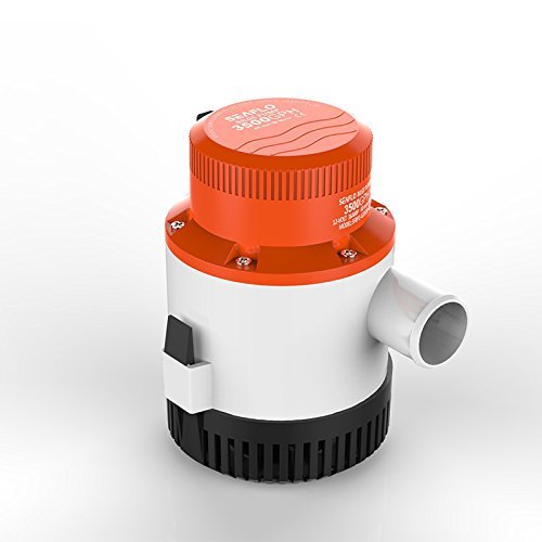 LIGHTEU®, Seaflo DC 12V 3500GPH Non-Automatic Bilgenpumpe Tauchwasserpumpe für Marineboote Yacht Woh