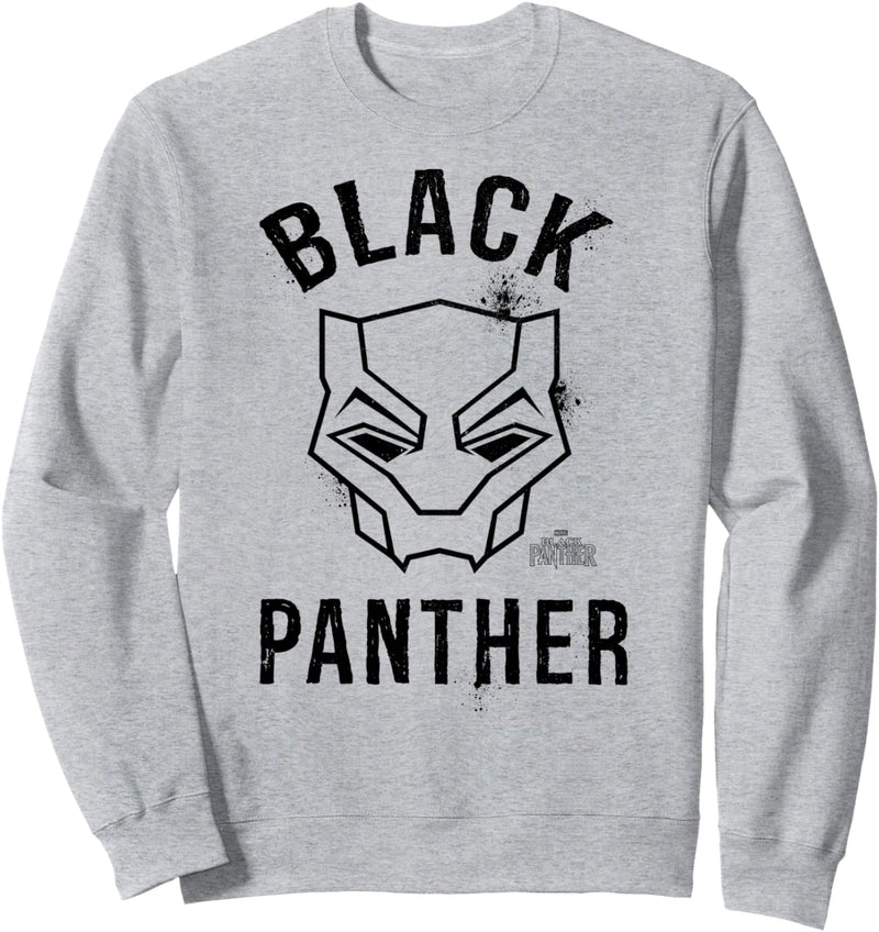 Marvel Black Panther Line Art Mask Sweatshirt