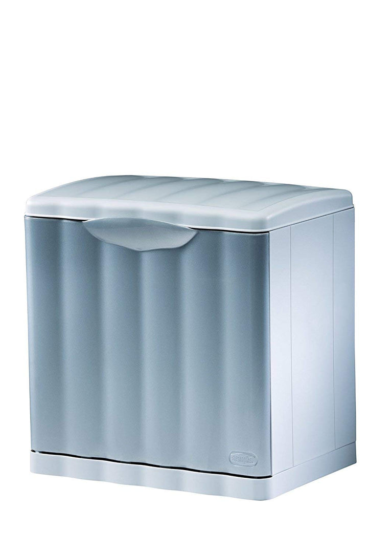 Kitchen and Home Amica Pattumiera – 40 x 30 x 40 cm Länge, 20 cm-Silver Silber, Silber