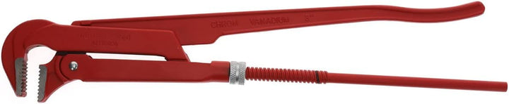 GEDORE red 90degree abgewinkelte Rohrzange, Spannweite 103 mm/3 Zoll, schwedisch, massiv, Zahnung ve