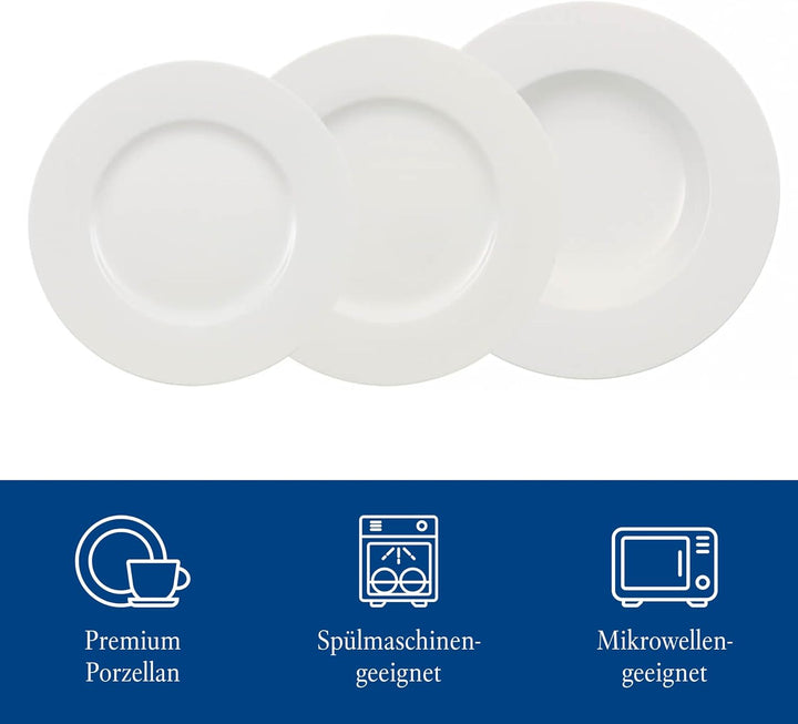 VilleroyundBoch 10-1155-8152 Wonderful World Teller-Set 12-tlg. weiss Fine China