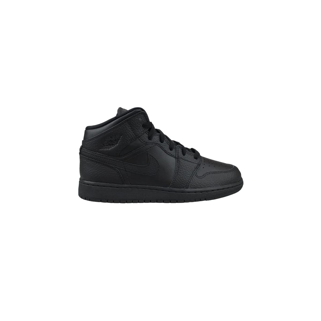 Nike Jungen Air Jordan 1 Mid (Gs) Gymnastikschuh 35.5 EU Schwarz, 35.5 EU Schwarz