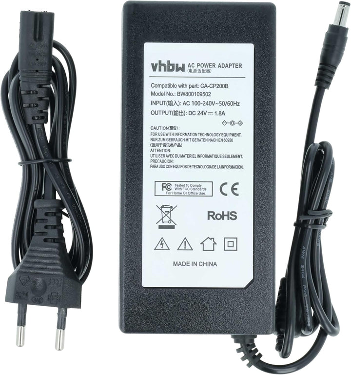vhbw Netzteil kompatibel mit Canon Selphy CP1200, CP1300, CP100, CP200, CP1000, CP-1000, CP220, CP30