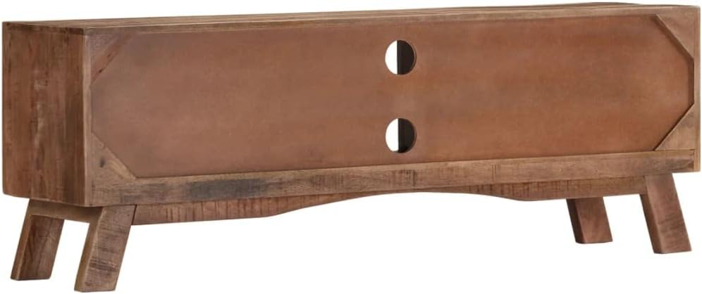 vidaXL Raues Mangoholz TV Schrank Rustikal Lowboard TV Möbel Tisch Board Sideboard Fernsehtisch Fern