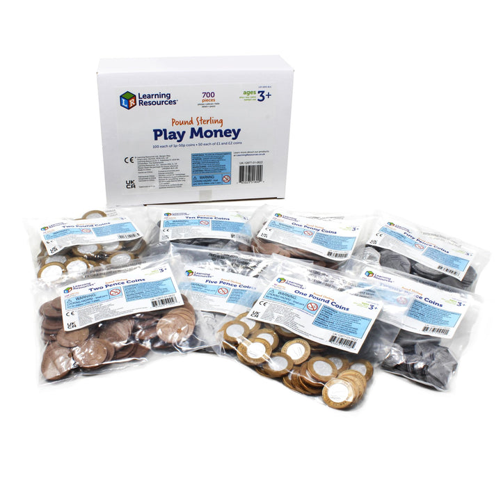 Learning Resources Umfassende Spielgeld-Packung, Set mit 700 Teilen Einzelbett, Einzelbett