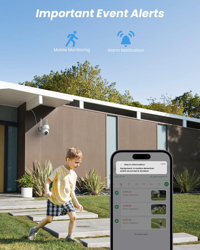 2 Stück Überwachungskamera Aussen - Kamera Überwachung Aussen Wlan IP Kamera Outdoor Kabel Aussenkam