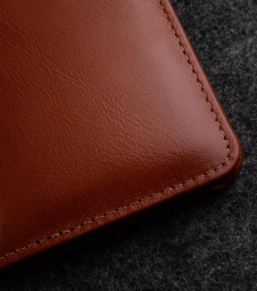 STILGUT Book Case kompatibel mit Samsung Galaxy S21 Plus 5G Hülle aus Leder mit Clip-Verschluss, Led