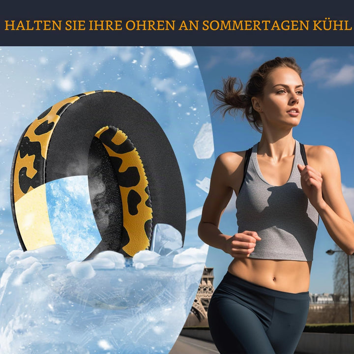 SOULWIT Kühlgel Ersatz Ersatzpolster Ohrpolster für Sennheiser HD 4.50BT/HD 4.50BTNC/HD4.50SE/HD4.40