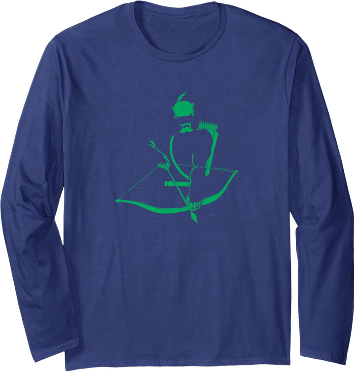 Justice League Green Arrow Minimal Langarmshirt