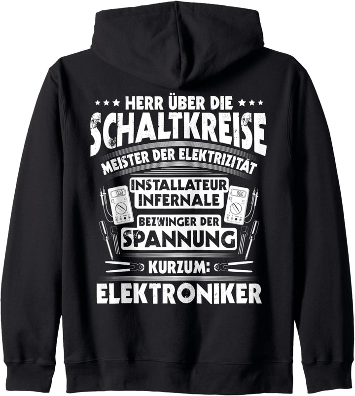 Elektriker Herr Über Die Schaltkreise Elektroniker Kapuzenjacke