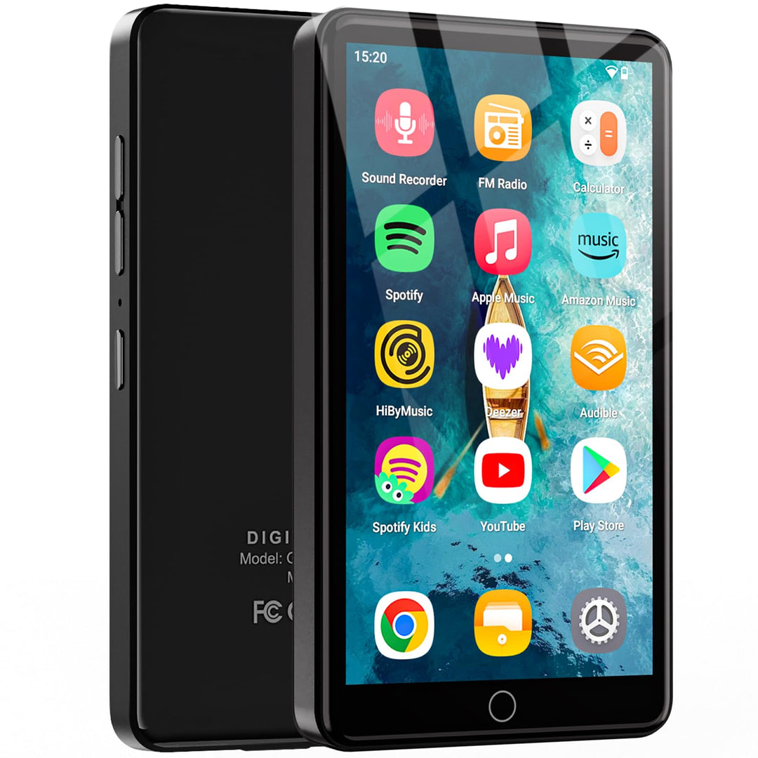 160 GB MP3 Player mit Android 13 OS, 4.02 Zoll MP3 Player mit Bluetooth und WiFi, 1080P HD MP4 Playe