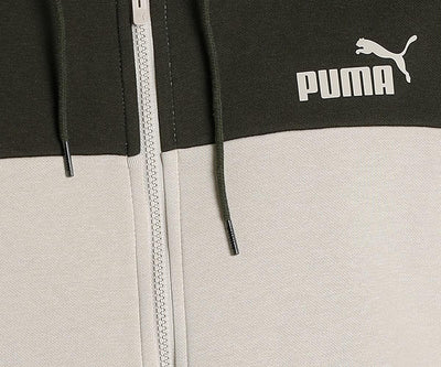 PUMA Herren Ess+ Hooded Colorblock Suit Fl Cl Trainingsanzug S Putty, S Putty