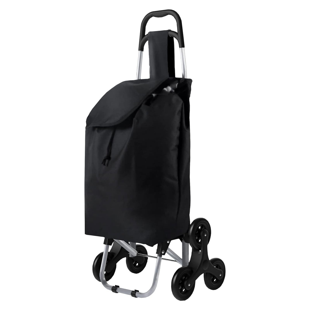 Einkaufstrolley Treppensteiger Klappbarer Einkaufswagen Schwarz Shopping Trolley Einkaufstasche Eink