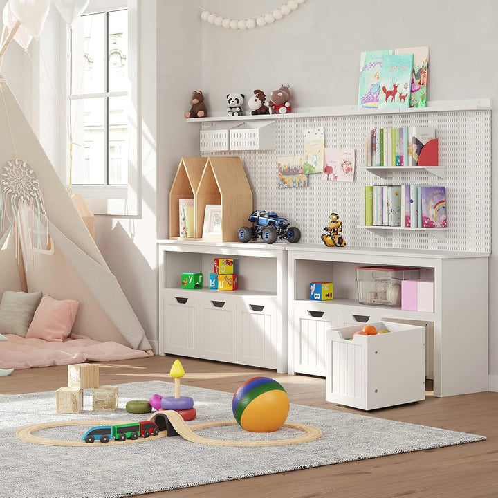 VASAGLE Kinderregal, Spielzeugaufbewahrung für Kinder, Aufbewahrungsschrank, Spielzeugschrank, Aufbe