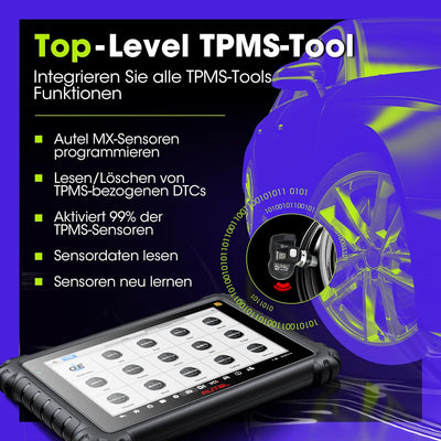 Autel Scanner MaxiCOM MK906PRO TS: 2023 MS906BT/MS906TS/MS906Pro TS, Volle TPMS-Funktionen, Alle Sys