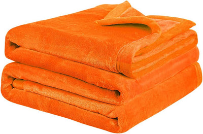 PiccoCasa Kuscheldecke Tagesdecke Fleecedecke mit Rand Microfaser Decke Weiche Warme Leichte Decke 3